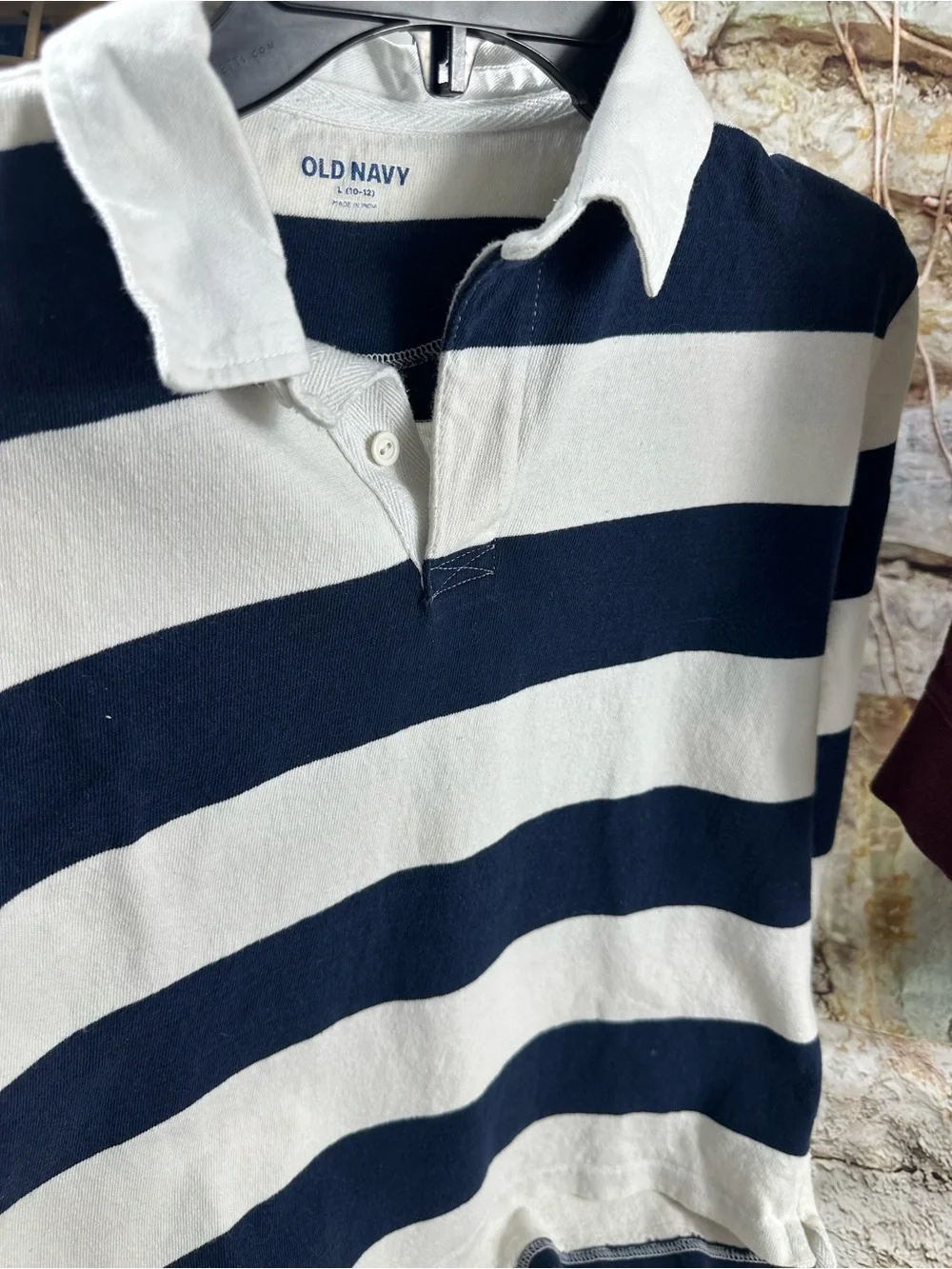 0142 size large / 10-12 Boys Old Navy polo long sleeve